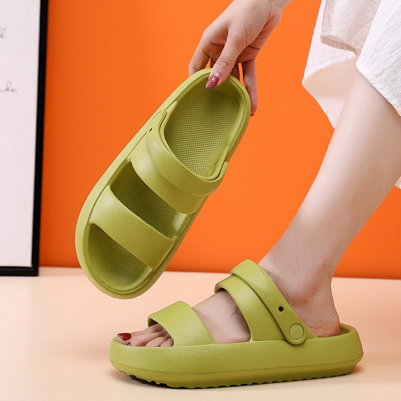 Adjustable shoes for men and women Sandals with 3 cm thick bottom Outdoor slippers