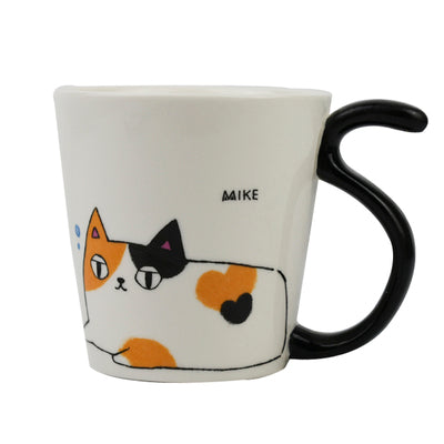 Black cat mug coffee mug breakfast mug