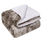 Thickened flannel lambswool composite double blanket leisure blanket gift blanket