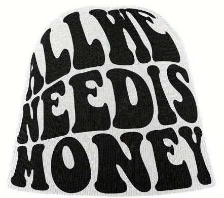 Buchstaben-Beanie-Mütze für Männer und Frauen Hip-Hop-Stil Beanie-Strickmütze