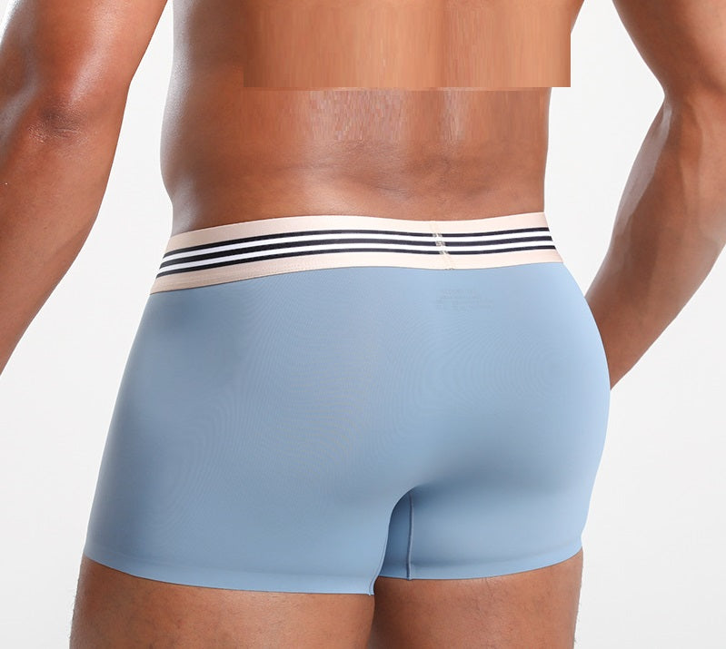 Summer antibacterial breathable mid waist boxer shorts for men