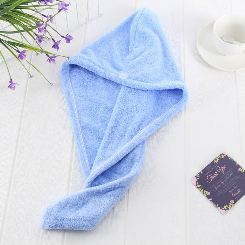 Magic microfiber hair dryer towel that dries quickly