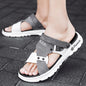 Waterproof leather sandals for men