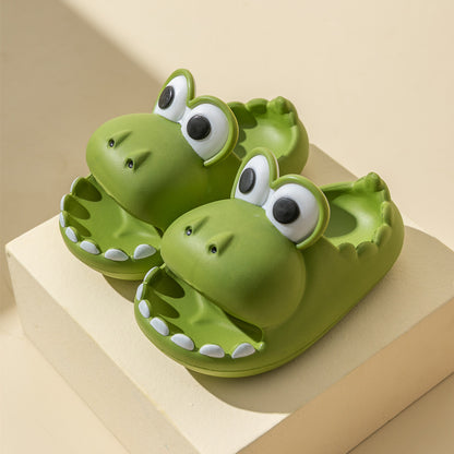 Children Dinosaur Slippers Wholesale Summer Cartoon Parent Child Outdoor Home EVA Sandals Women Men Kids Cute Slippers Baby Shoes