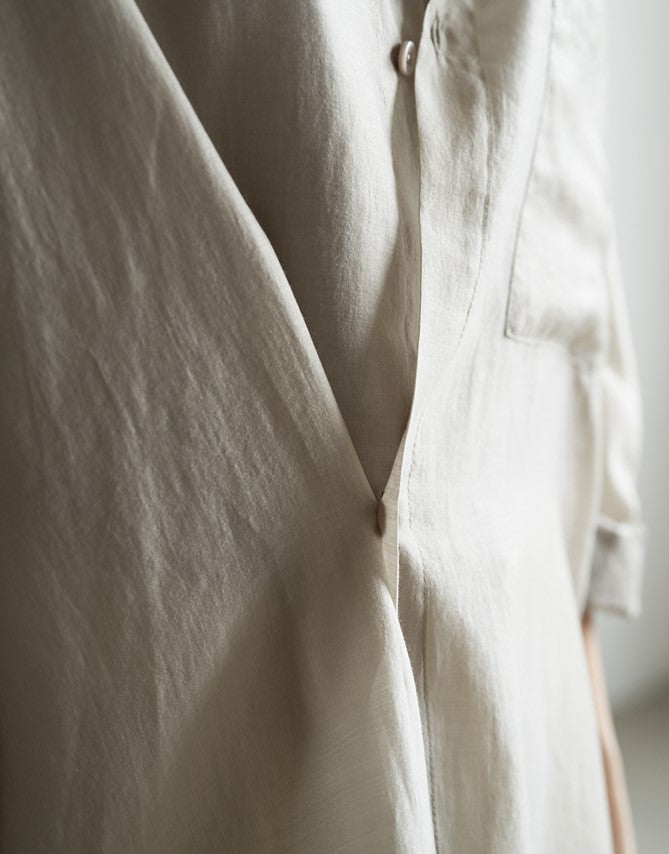 Transparentes dünnes Tencel Shirt Damen Design Nischen Top
