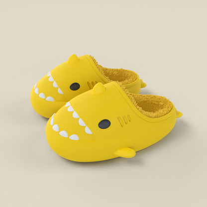 Shark shoes for kids cute waterproof warm slippers home shoes for children