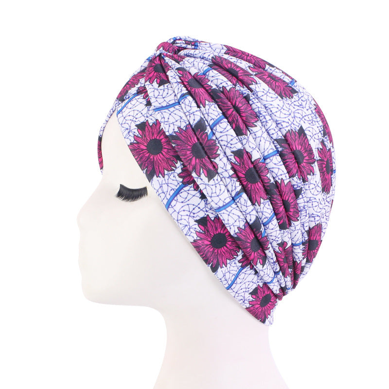 Women Fashion Hijab Cross Indian Hat