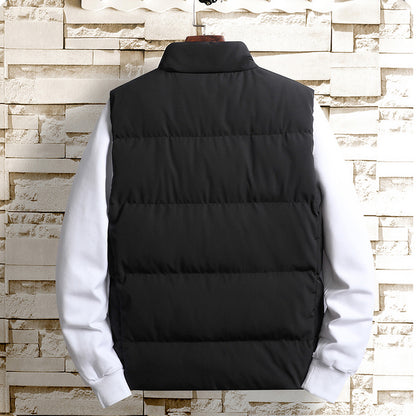 Autumn men's casual cotton vest warm