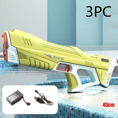 Summer Fully Automatic Electric Water Gun Toy Induction Water Absorbing High-Tech Burst Water Gun Beach Outdoor Water Fighting Toy