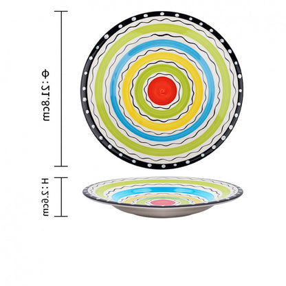 Underglazed Ceramic Steak Western Plate