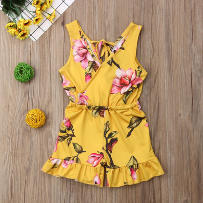 Sommer Mädchen Baby Mädchen Blumen Outfits Kleidung