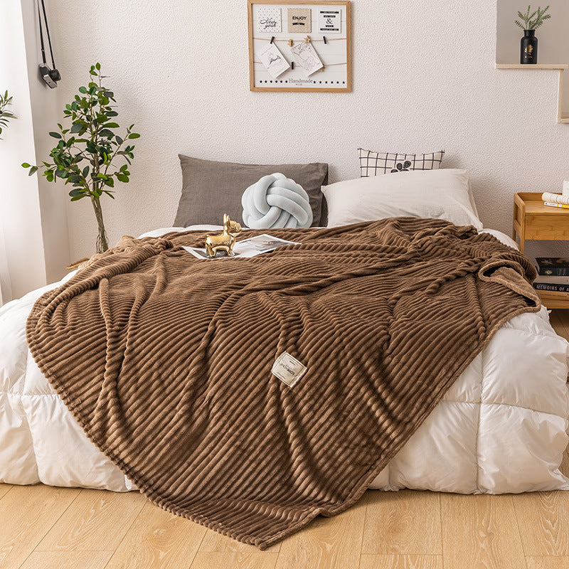 Single-layer blanket made of milk fleece