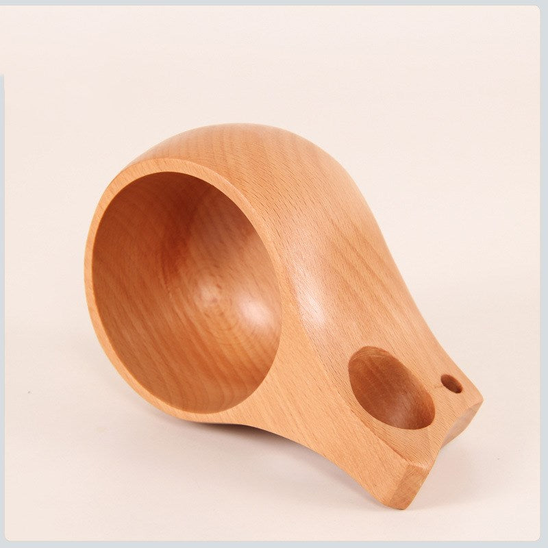 Beech wood cup coffee cup Finland Kuksa wooden cup