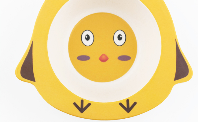 Children bowl Feeding Dishes Baby Plate Animal Creative Tableware Bamboo Fiber Kids Plate Cartoon Dishesd Children Dinnerware