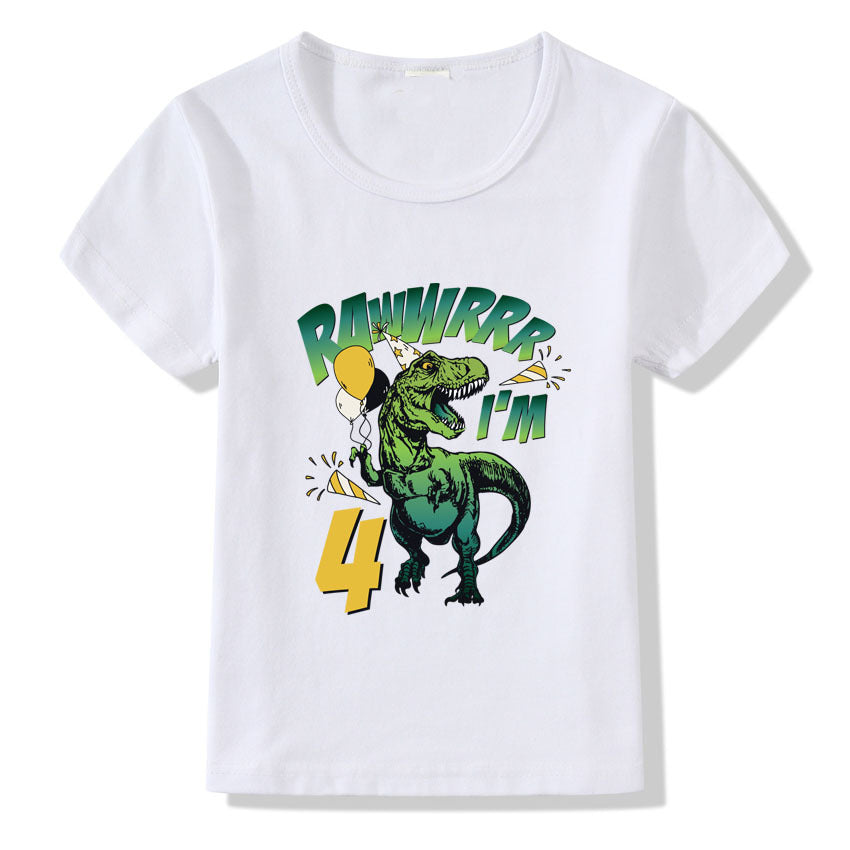 Kinder T-Shirt Zahlen 1-9 Geburtstags-T-Shirt