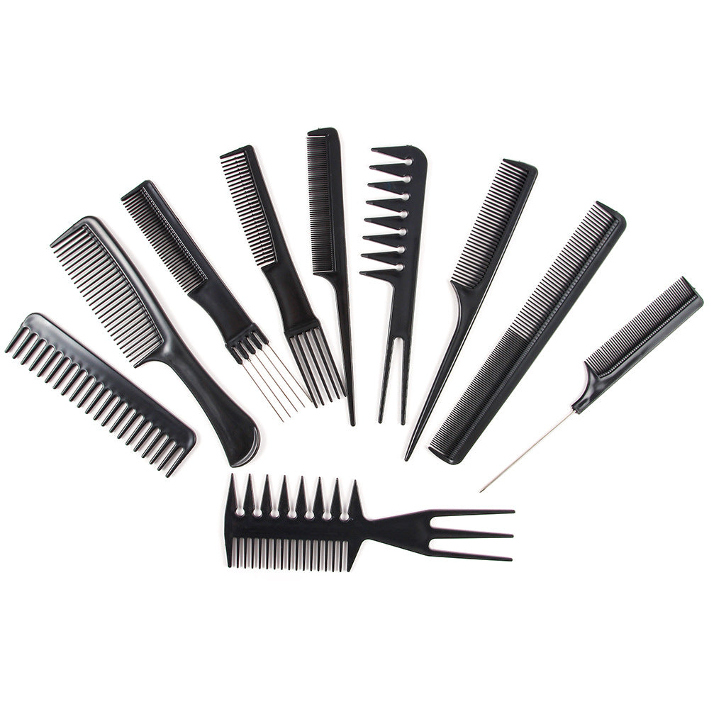 Ten-piece hair comb set