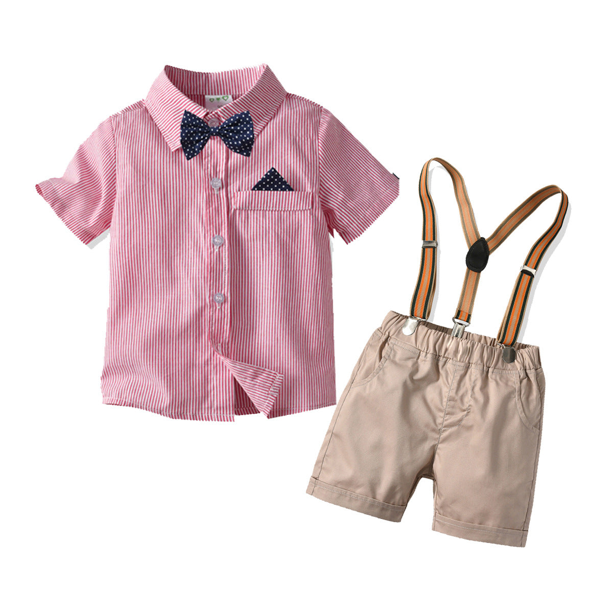 Boys shirt suit with bow tie