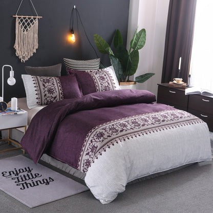 Simple plain bed linen