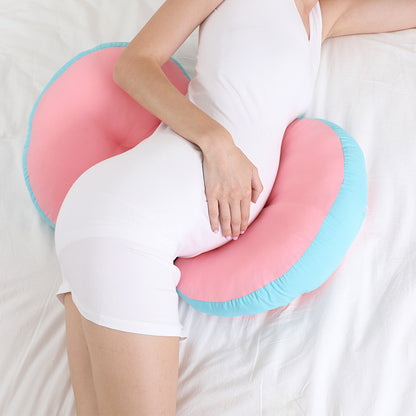 U-shaped belly pillow