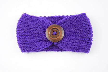 Baby wool headband handwoven hair accessory