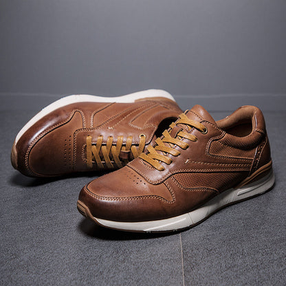 Leather travel shoes. Leather uppers. Leather running shoes