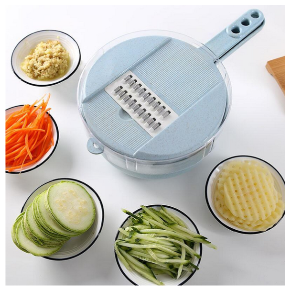 8 in 1 Mandoline Slicer Vegetable Cutter Potato Peeler Carrot Onion Grater with Strainer Vegetable Cutter Kitchen Accessories