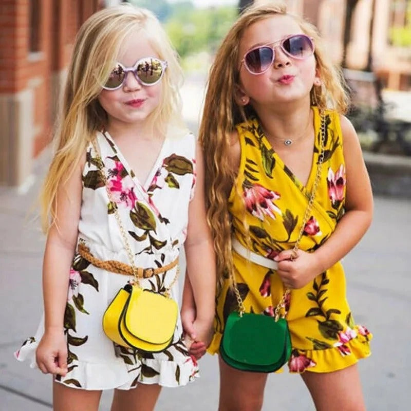 Summer Girls Baby Girls Floral Outfits Clothes