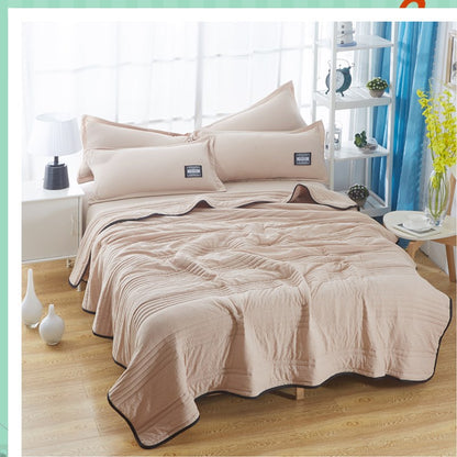 Cooling Blankets Pure Color Summer Blanket Solid Color Summer Cooling Blanket Compressible Air Conditioning Blanket Quilt