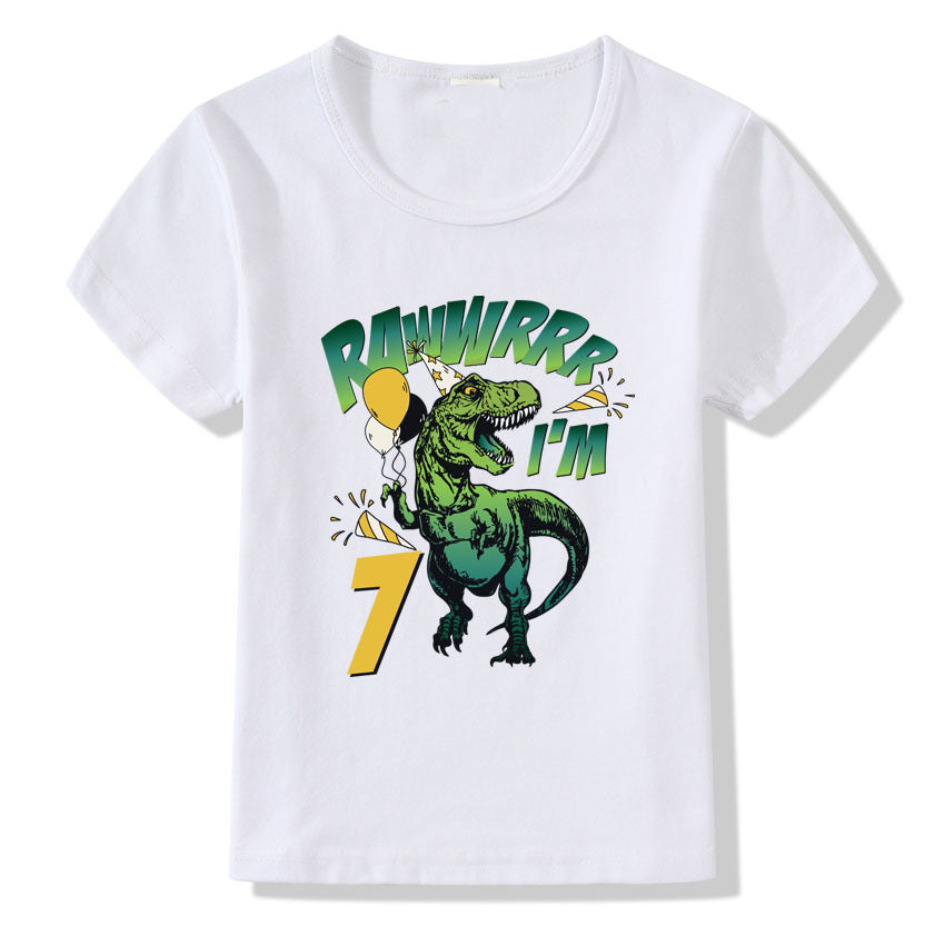 Kids T-Shirt Numbers 1-9 Birthday T-Shirt