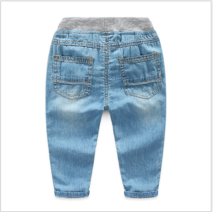 Soft skinny jeans for boys Tencel pants Kids mosquito pants