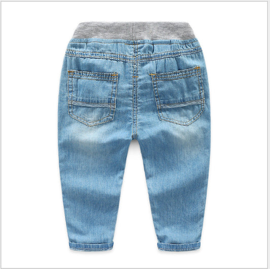 Weiche dünne Jeans für Jungen Tencel-Hose Kinder-Moskito-Hose