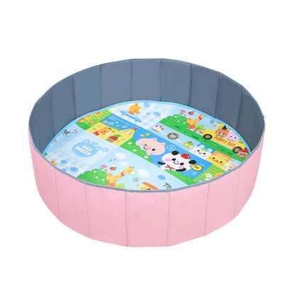 Large foldable indoor ball pool for children