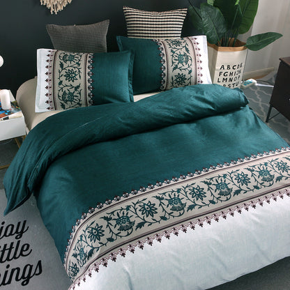 Simple plain bed linen