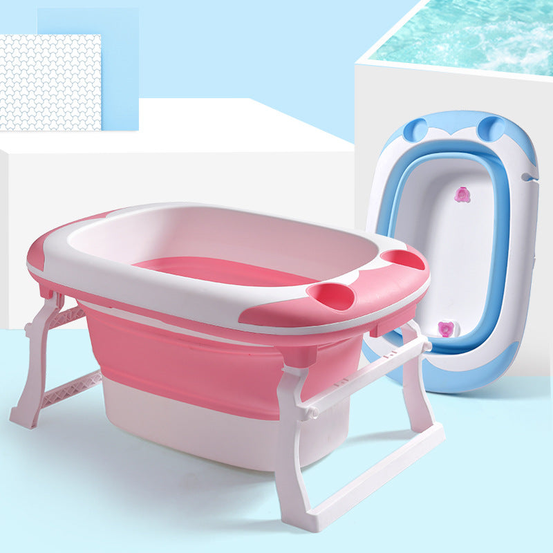 Baby folding bath large can sit in a thick bathtub