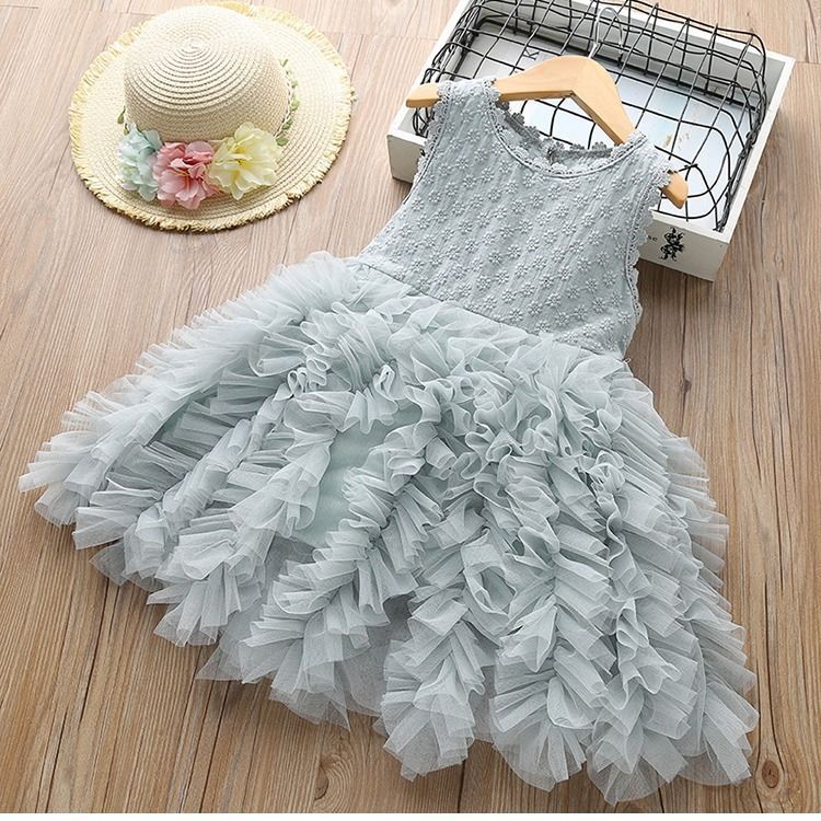 Autumn And Winter Explosions Hollow Children Skirt Lace Long-sleeved Girl White Princess Dress Irregular Dress