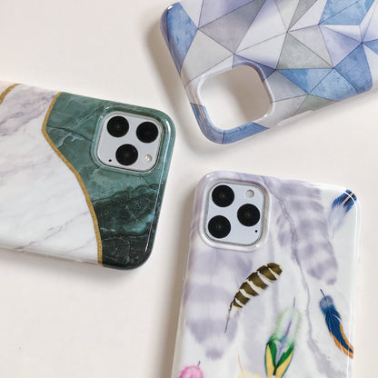 Geometric marble cases