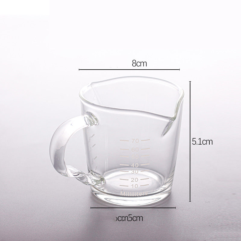 American Espresso Cup Ounce Mug Glass Graduated Extraction Cup