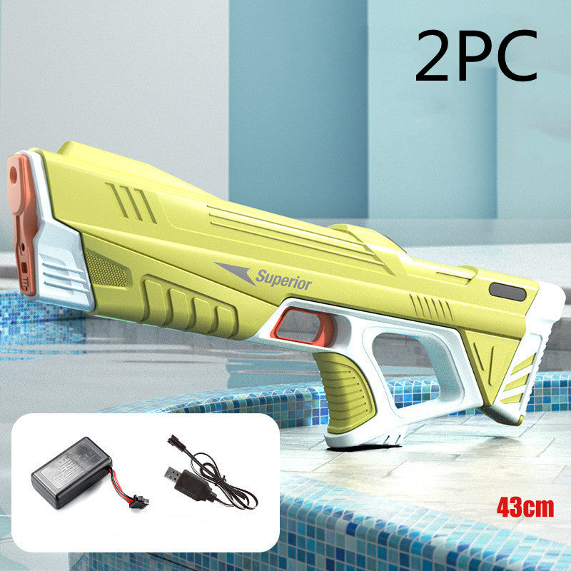 Summer Fully Automatic Electric Water Gun Toy Induction Water Absorbing High-Tech Burst Water Gun Beach Outdoor Water Fighting Toy