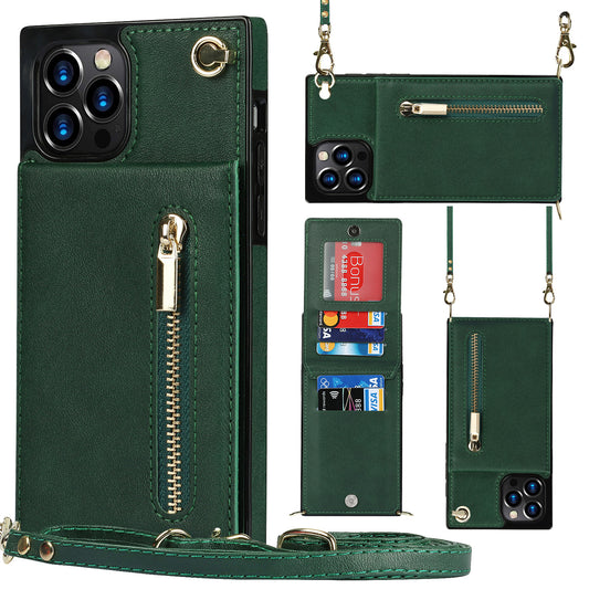 Mobile phone pocket with zipper for hanging
