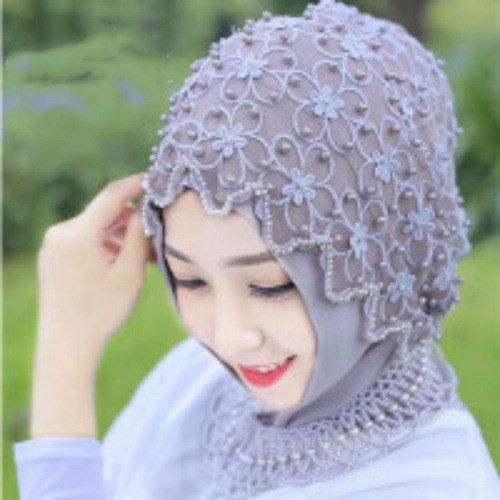 neue Muslimische hijab chiffon perlen schal