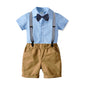 Boys shirt suit with bow tie