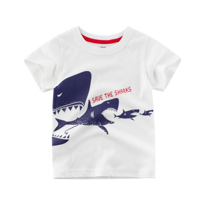 Children's Wear 2024 Summer New Korean Children's Boy Cotton T-shirt Men's Treasure In Children's Short Sleeves