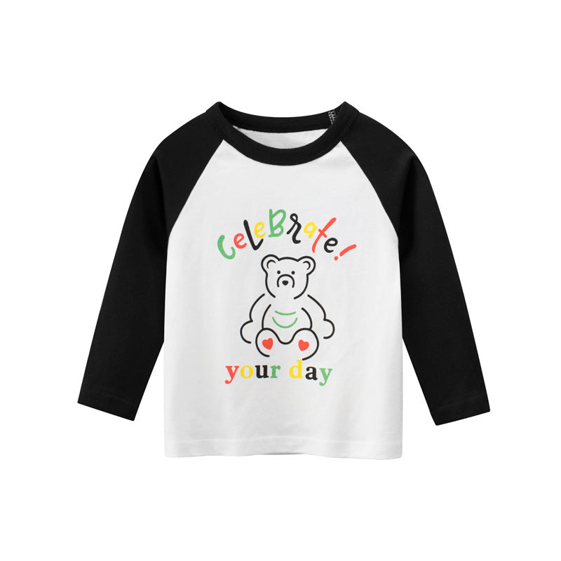 Spring Girls T-Shirt Long Sleeve T-Shirt Baby Clothes