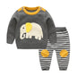 New baby sweater suit baby jacket thick thick line suit