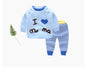 Neuer Baby-Pullover-Anzug Baby-Jacke dicker dicker Linien-Anzug