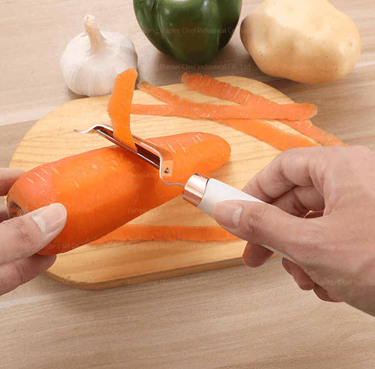 Küche Haushalt Peeler Gadget Kupfer Plating Set