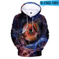 Fashionable 3D digital printing hoodies for men and women couples