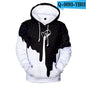 Fashionable 3D digital printing hoodies for men and women couples