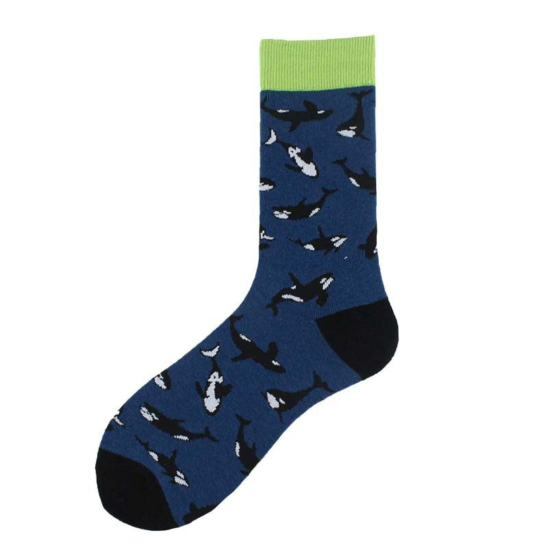 Jacquard Tube Socks Cartoon Fox Penguin