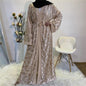 Dubai Frauen Kleidung Maxi lang Kaftan Abaya Malaysian Robe Cardigan